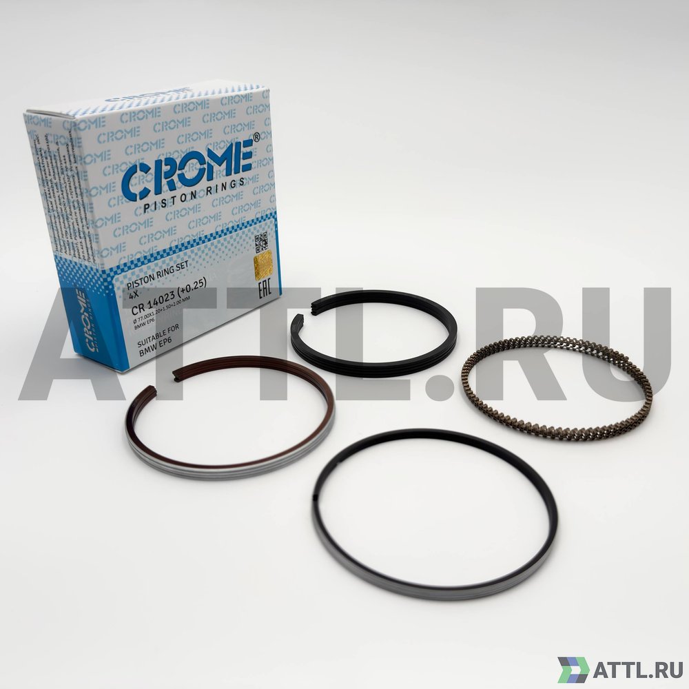 CROME CR 14023 025 Комплект поршневых колец на 4 цил. +025 EP6
