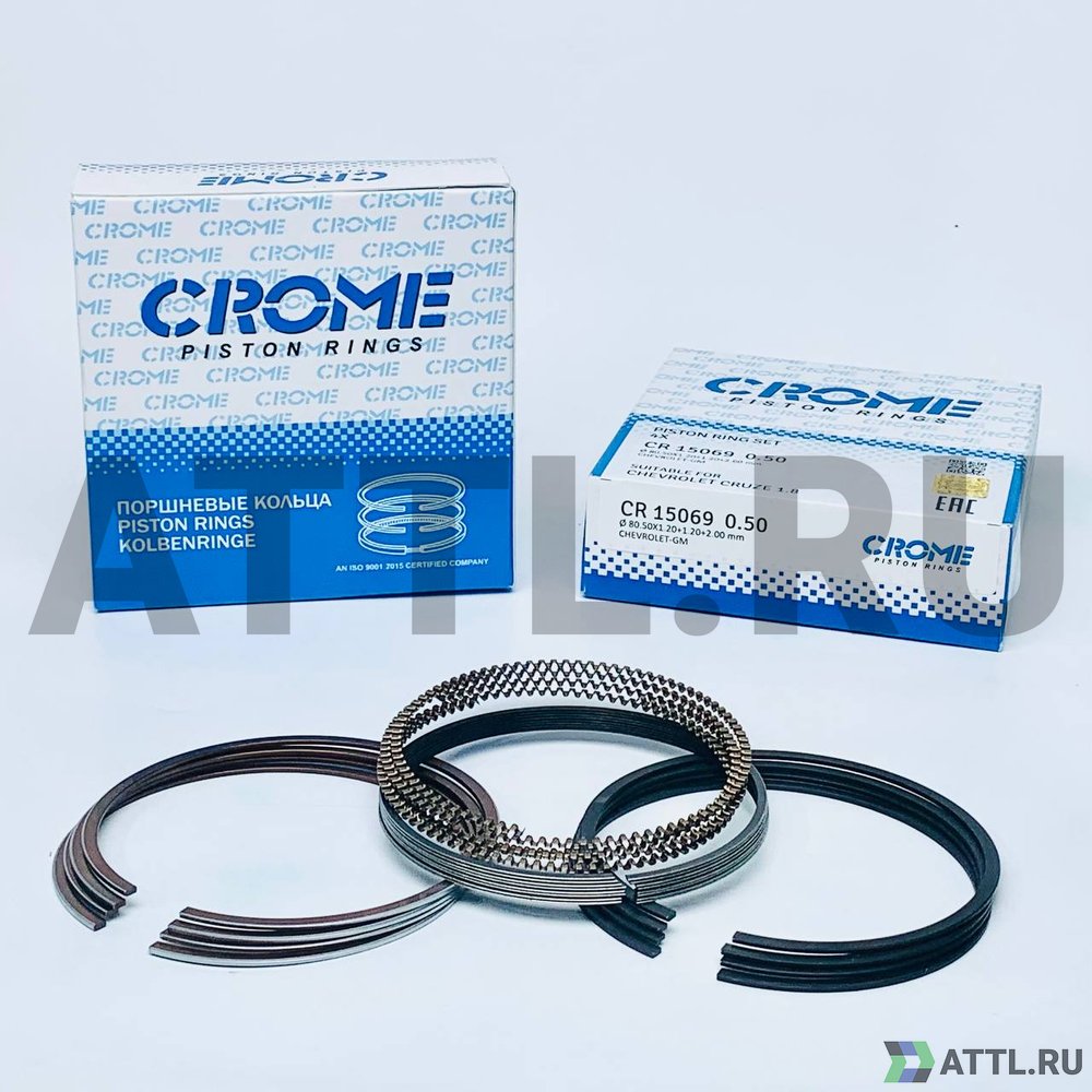 CROME CR15069 050 Комплект поршневых колец на 4 цил. +050 CRUZE 1.8