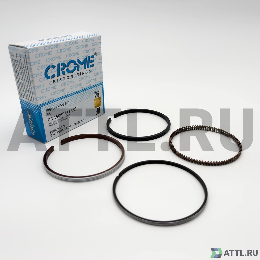 CROME CR 15069 100 Комплект поршневых колец на 4 цил. +100 CRUZE 1.8