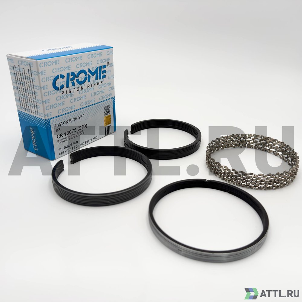 CROME CR 15075 STD Комплект поршневых колец на 8 цил. STD 4.8L,5.3L