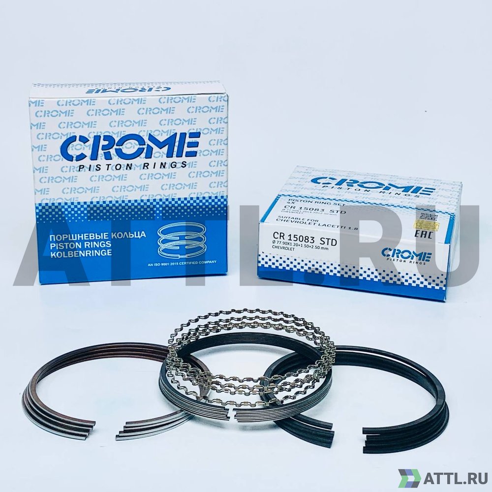 CROME CR15083 STD Комплект поршневых колец на 4 цил. STD LACETTI 1.8