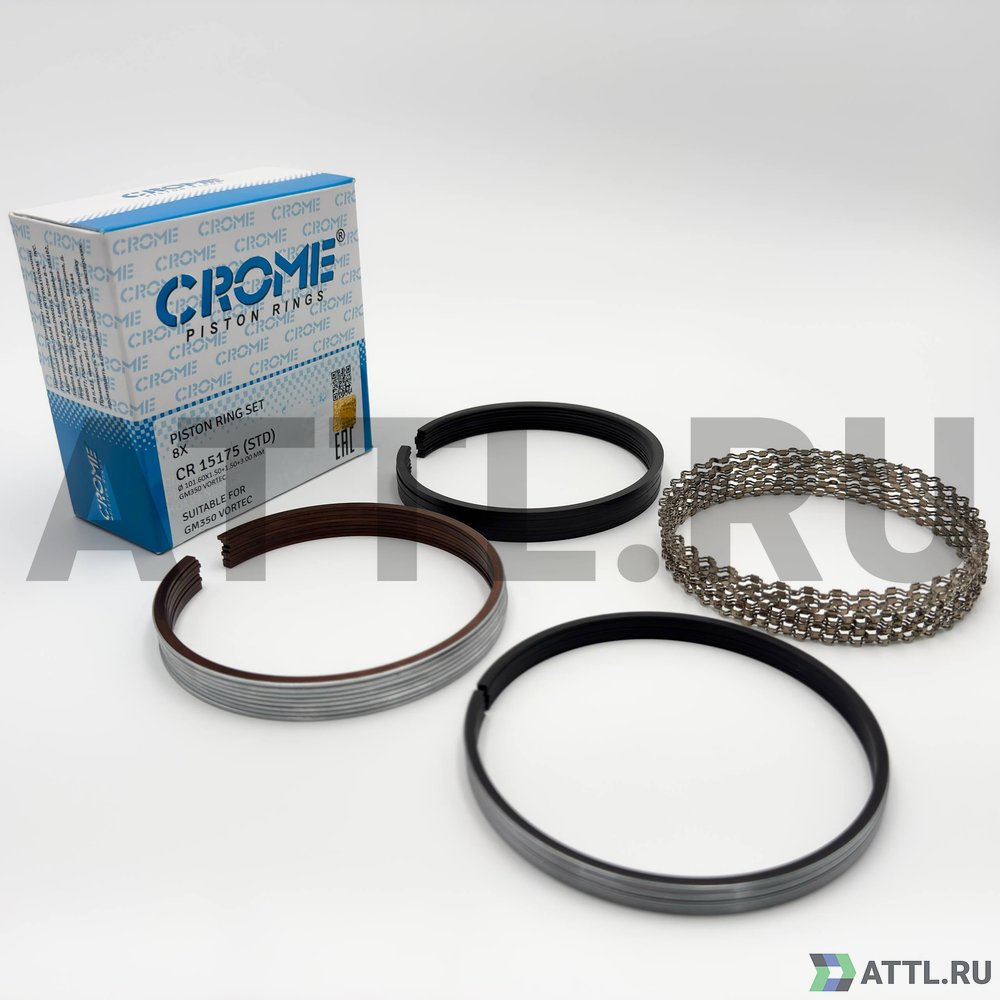 CROME CR 15175 STD Комплект поршневых колец на 8 цил. STD 5.7L,6.0L