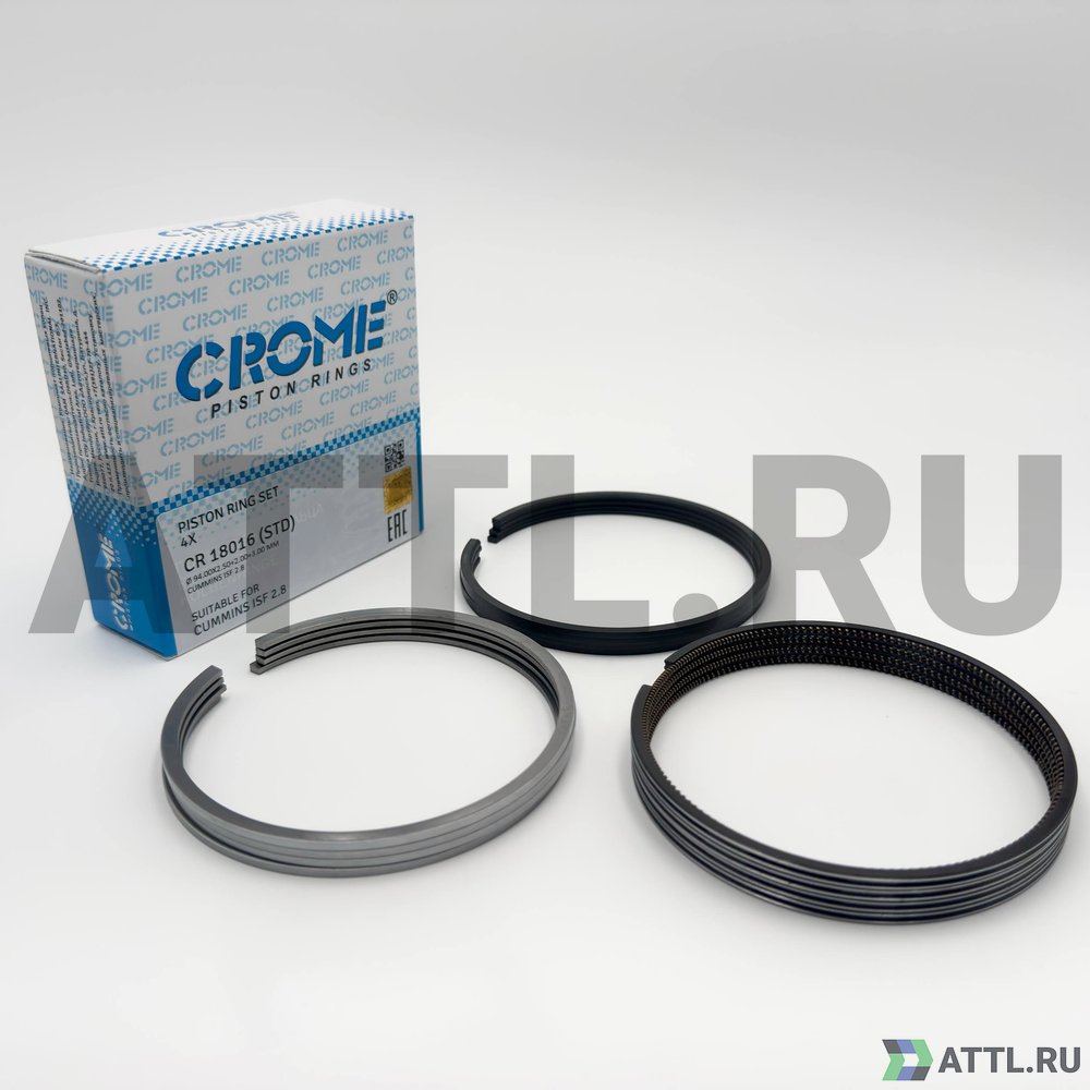 CROME CR 18016 STD Комплект поршневых колец на 4 цил. STD ISF2.8