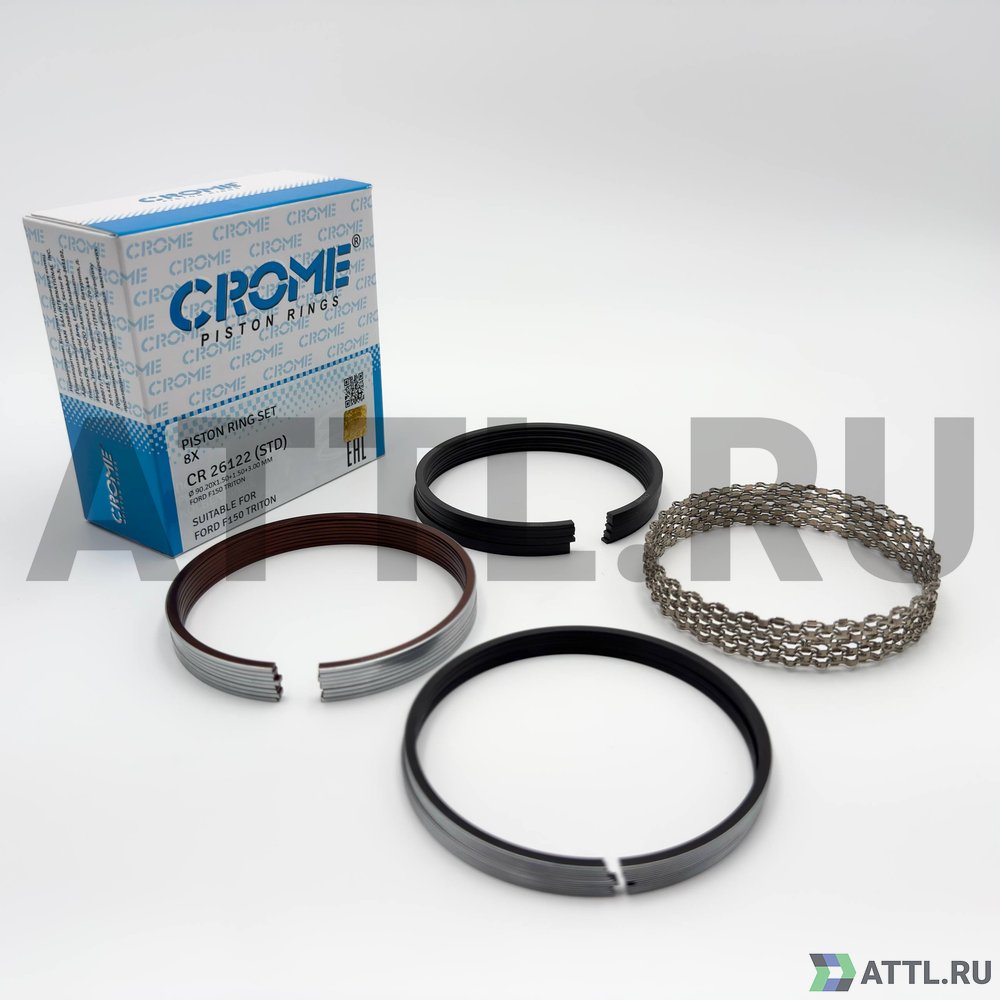 CROME CR 26122 STD Комплект поршневых колец на 8 цил. STD TRITON 4.6L,5.4L