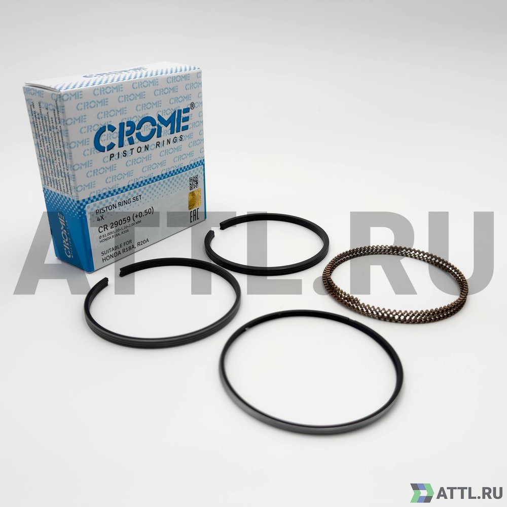 CROME CR 29059 050 Комплект поршневых колец на 4 цил. +050 R18A/R20A
