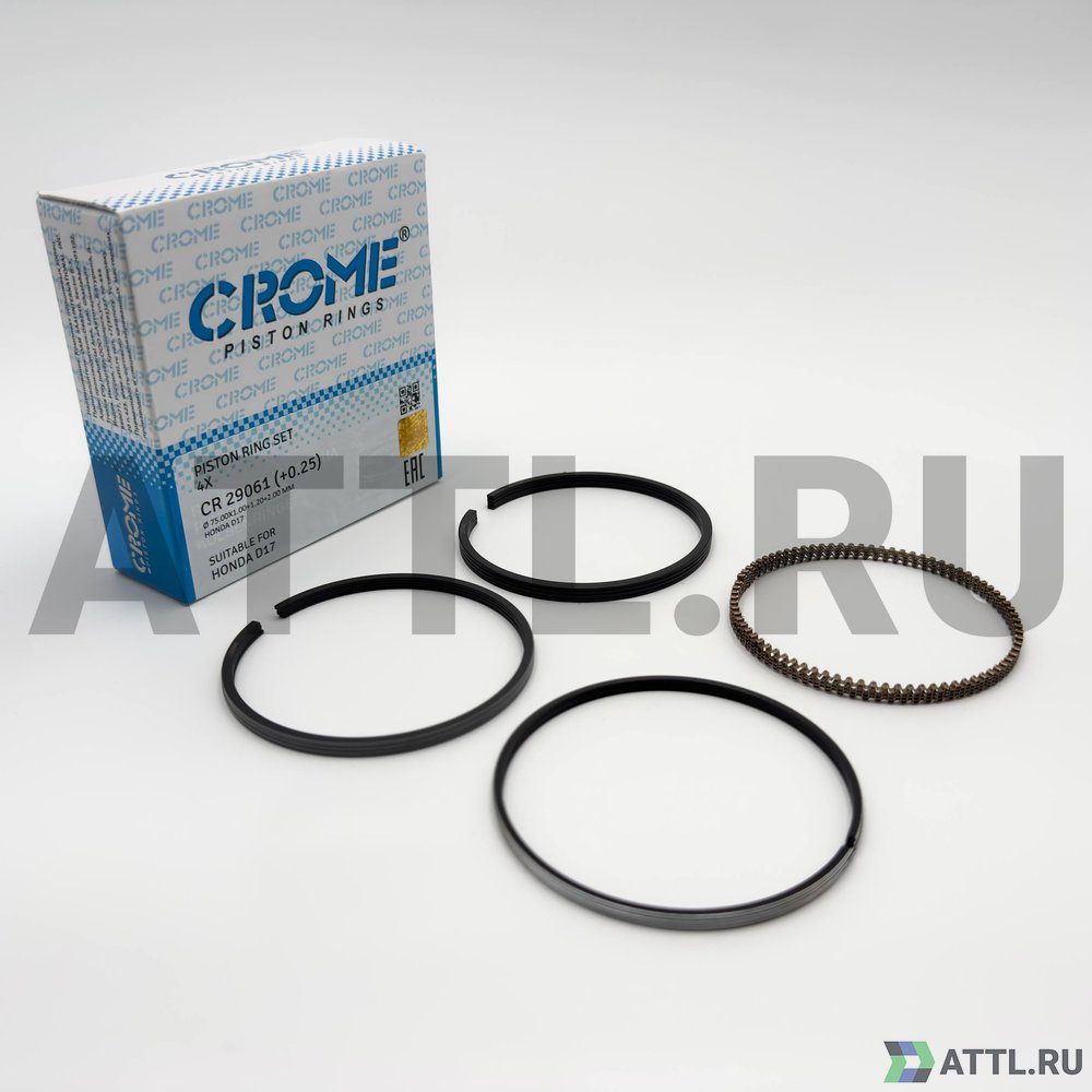 CROME CR 29061 025 Комплект поршневых колец на 4 цил. +025 D17A