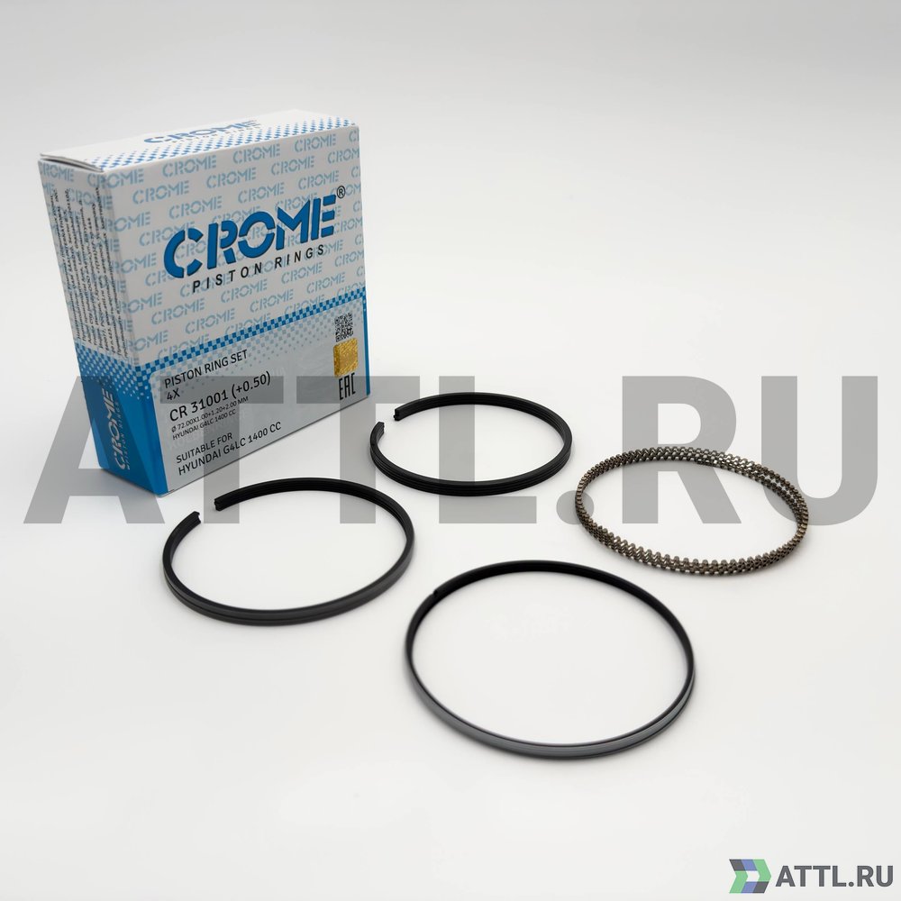 CROME CR 31001 050 Комплект поршневых колец на 4 цил.+050 G4LC