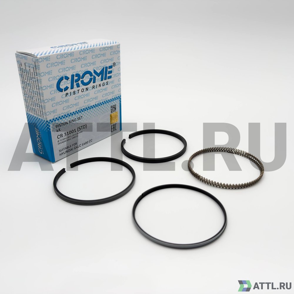 CROME CR 31001 STD Комплект поршневых колец на 4 цил. STD G4LC