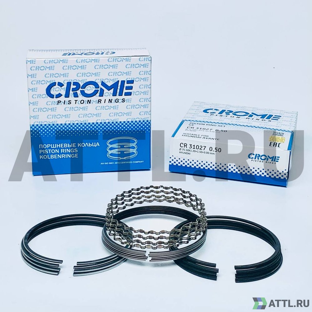 CROME CR31027 050 Комплект поршневых колец на 4 цил.+050 AVANTE