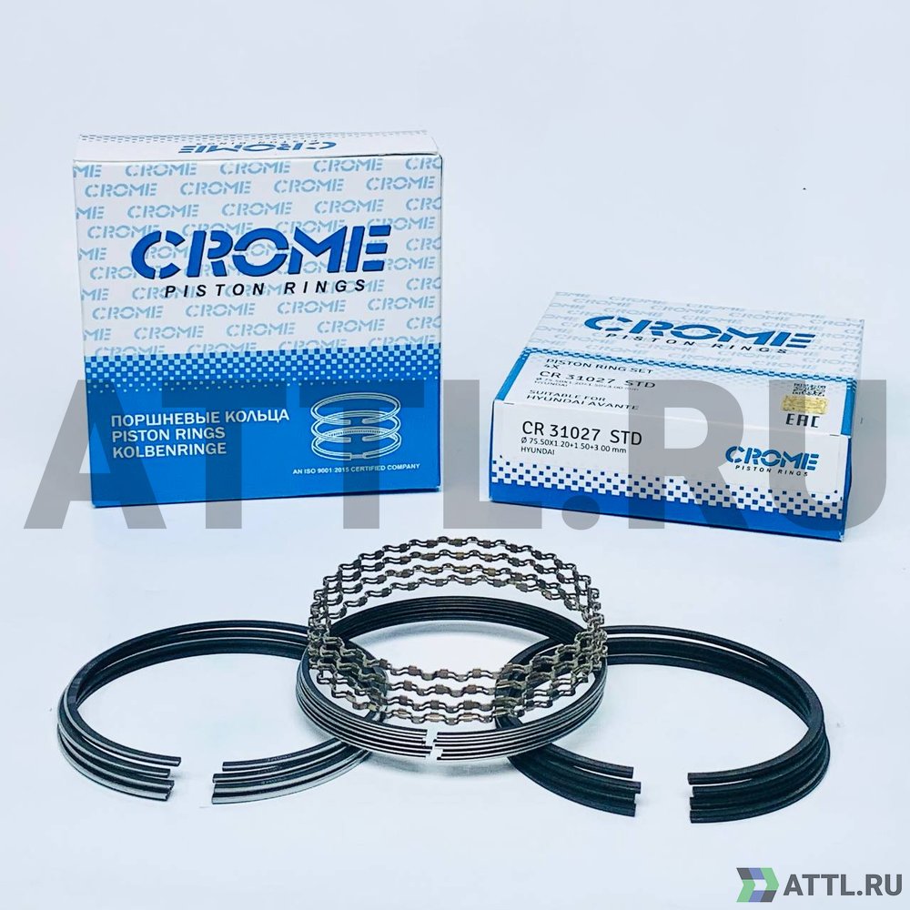 CROME CR31027 STD Комплект поршневых колец на 4 цил. STD AVANTE