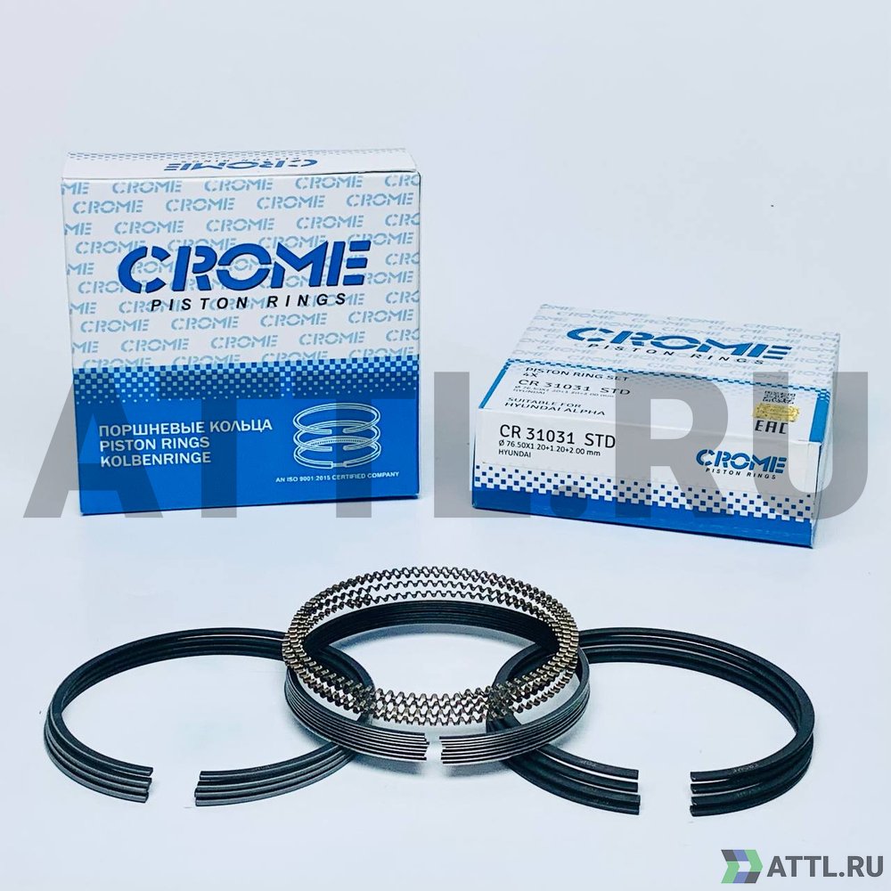 CROME CR31031 STD Комплект поршневых колец на 4 цил. STD ALPHA