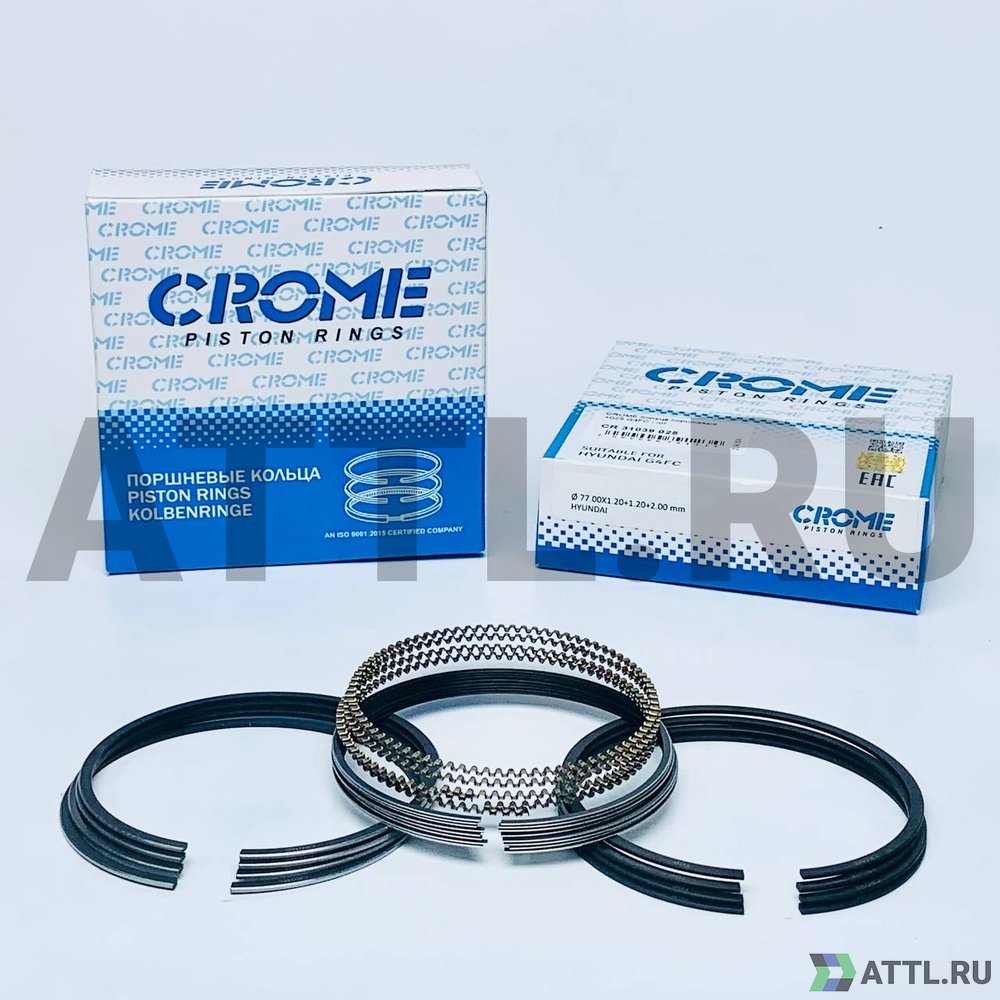 CROME CR31039 025 Комплект поршневых колец на 4 цил. +025 G4FC