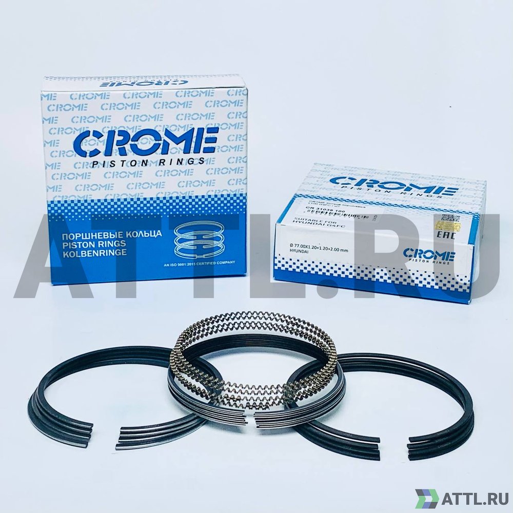 CROME CR31039 100 Комплект поршневых колец на 4 цил. +100 G4FC