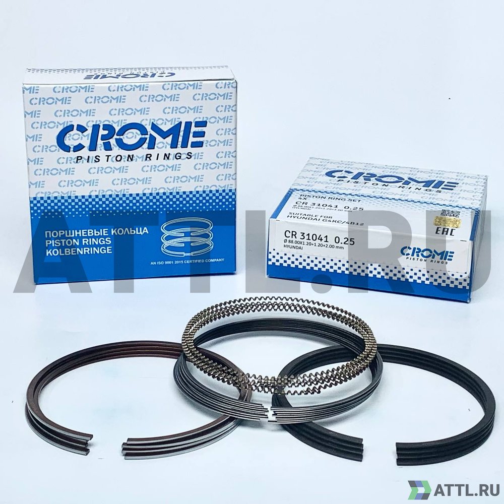 CROME CR31041 025 Комплект поршневых колец на 4 цил. +025 G4KC/4B12