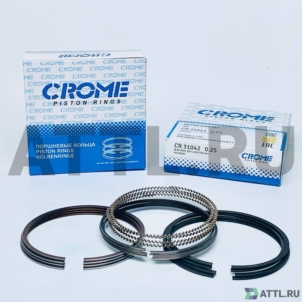 CROME CR31042 025 Комплект поршневых колец на 4 цил. +025 G4KD/4B10
