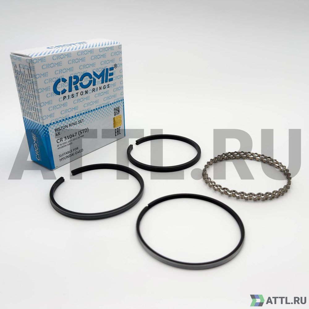 CROME CR 31047 STD Комплект поршневых колец на 4 цил. STD G4ED
