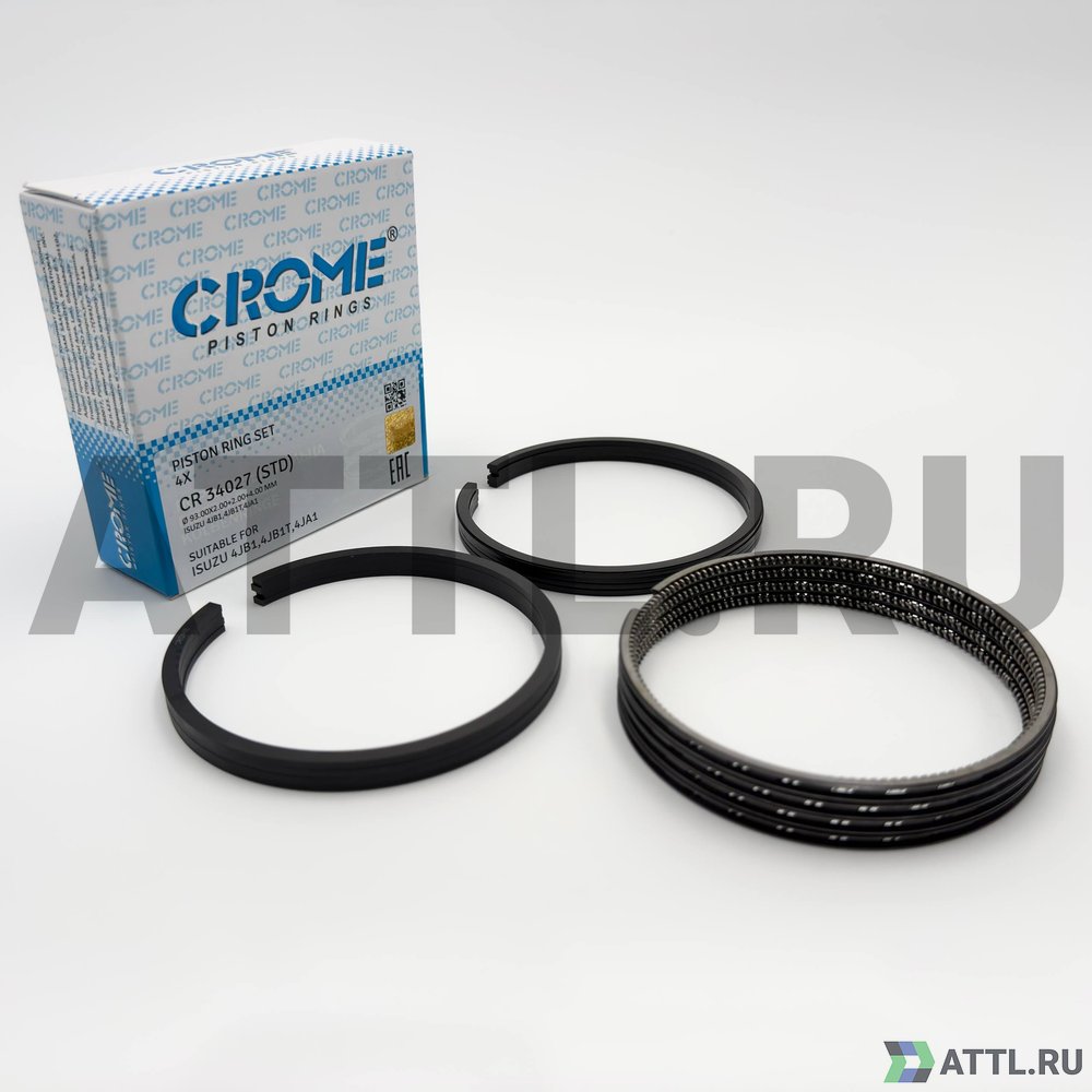 CROME CR 34027 STD Комплект поршневых колец на 4 цил. STD 4JA