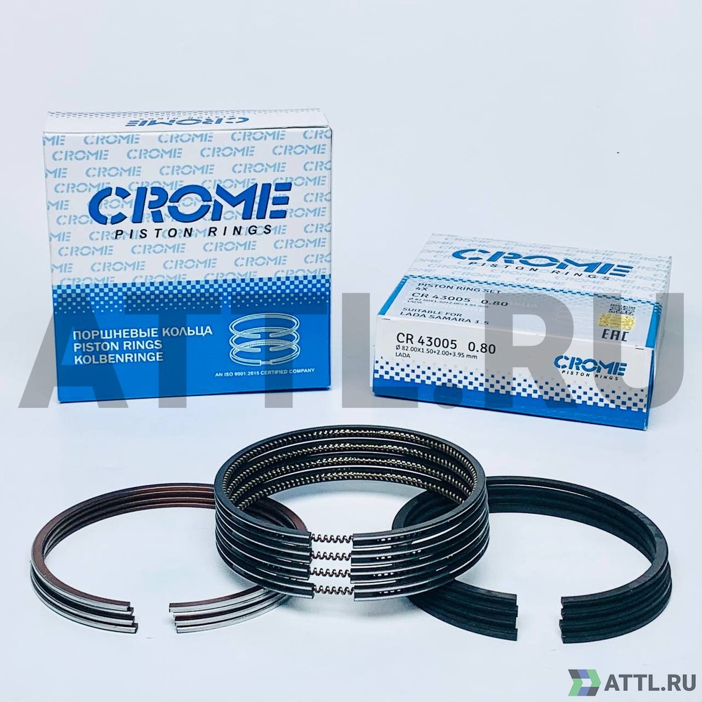 CROME CR43005 080 Комплект поршневых колец на 4 цил. +080 Ø82.8