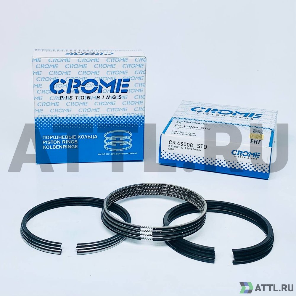 CROME CR43008 STD Комплект поршневых колец на 4 цил. STD Ø82.0