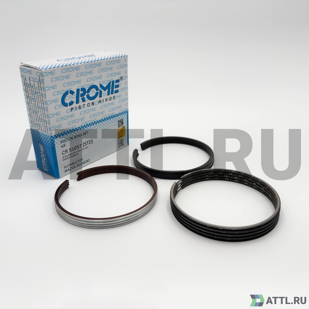 CROME CR 51027 STD Комплект поршневых колец на 4 цил. STD R2