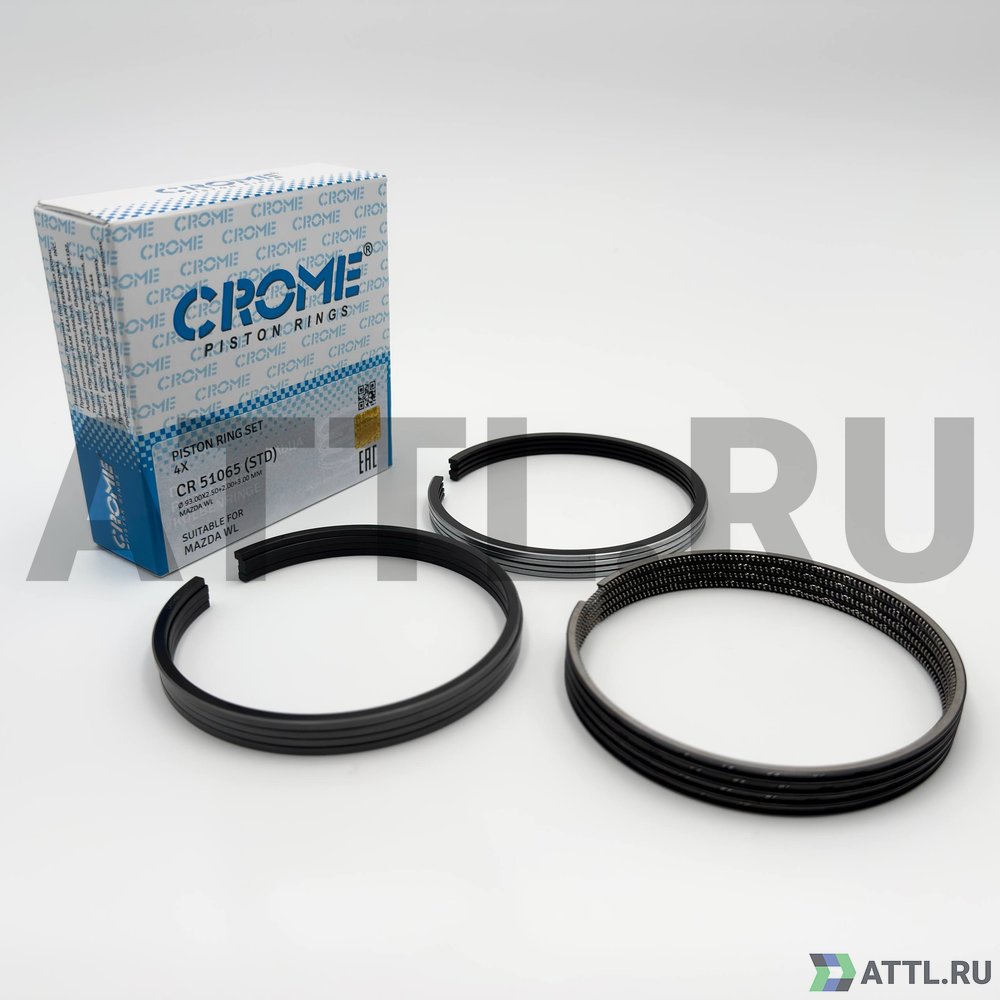 CROME CR 51065 STD Комплект поршневых колец на 4 цил. STD WL, WL-T