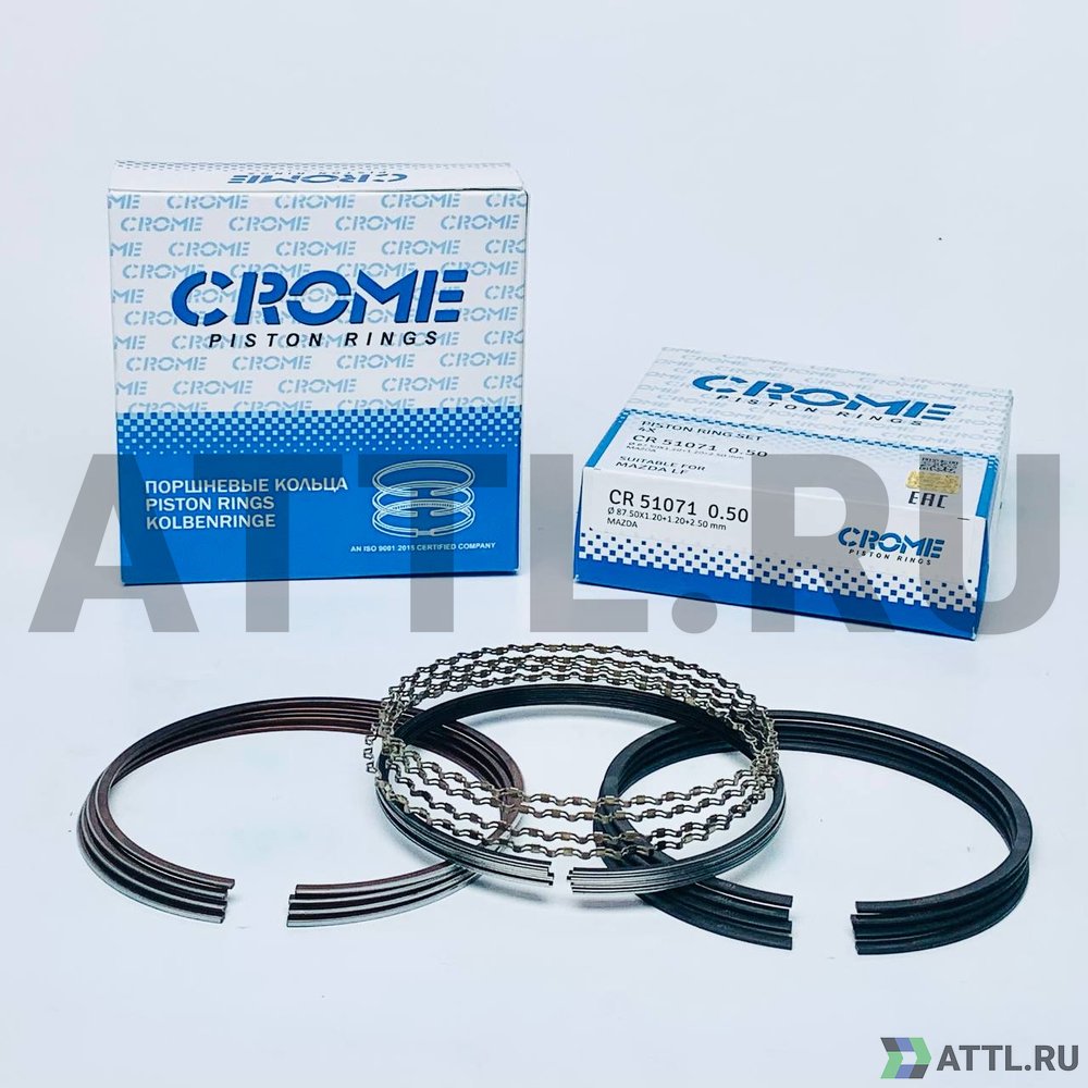 CROME CR51071 050 Комплект поршневых колец на 4 цил. +050 LF