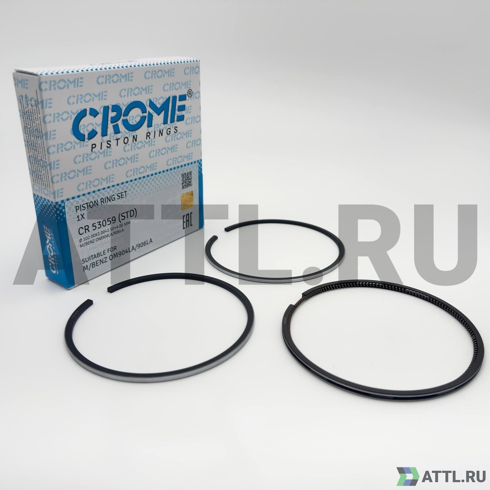 CROME CR 53059 STD Комплект поршневых колец на 1 цил. STD OM 902.910