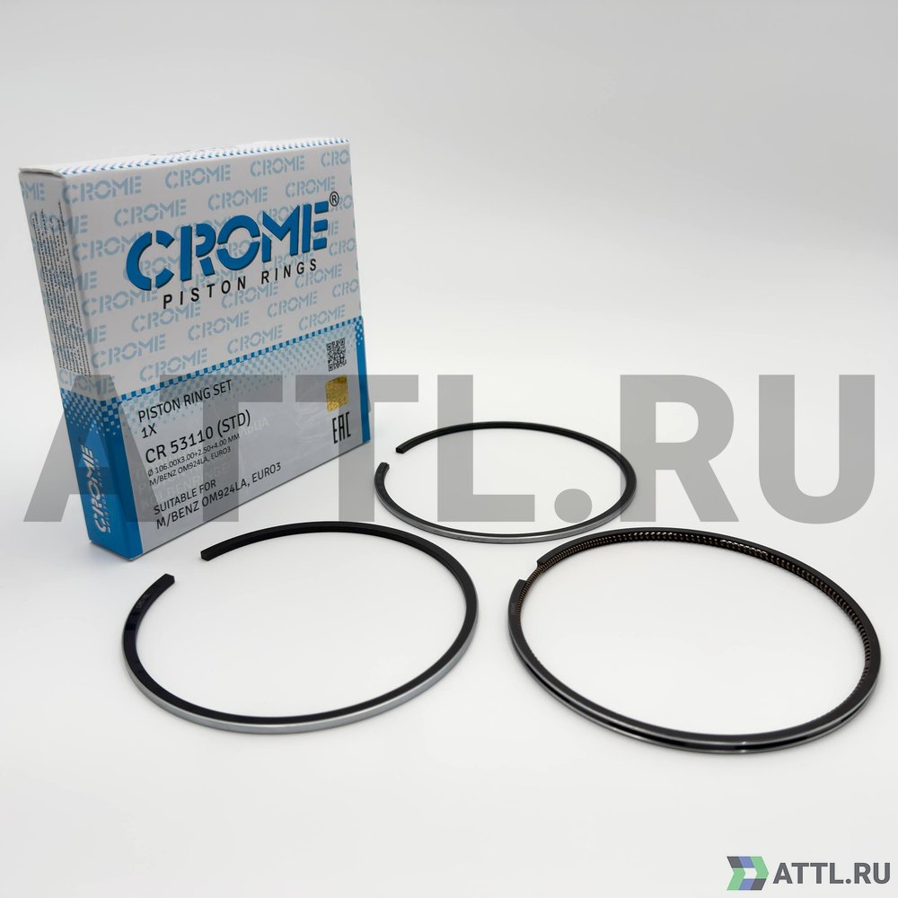 CROME CR 53110 STD Комплект поршневых колец на 1 цил. STD OM926, 7.2L