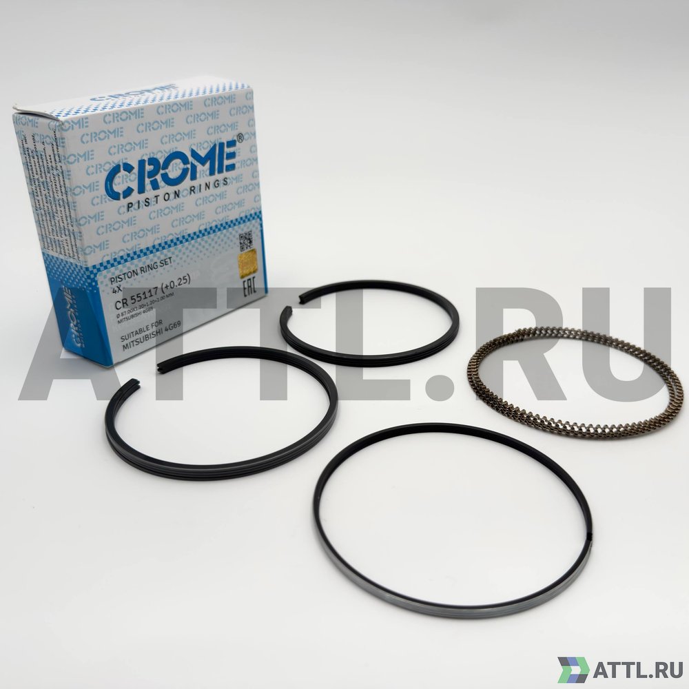 CROME CR 55117 025 Комплект поршневых колец на 4 цил. +025 4G69