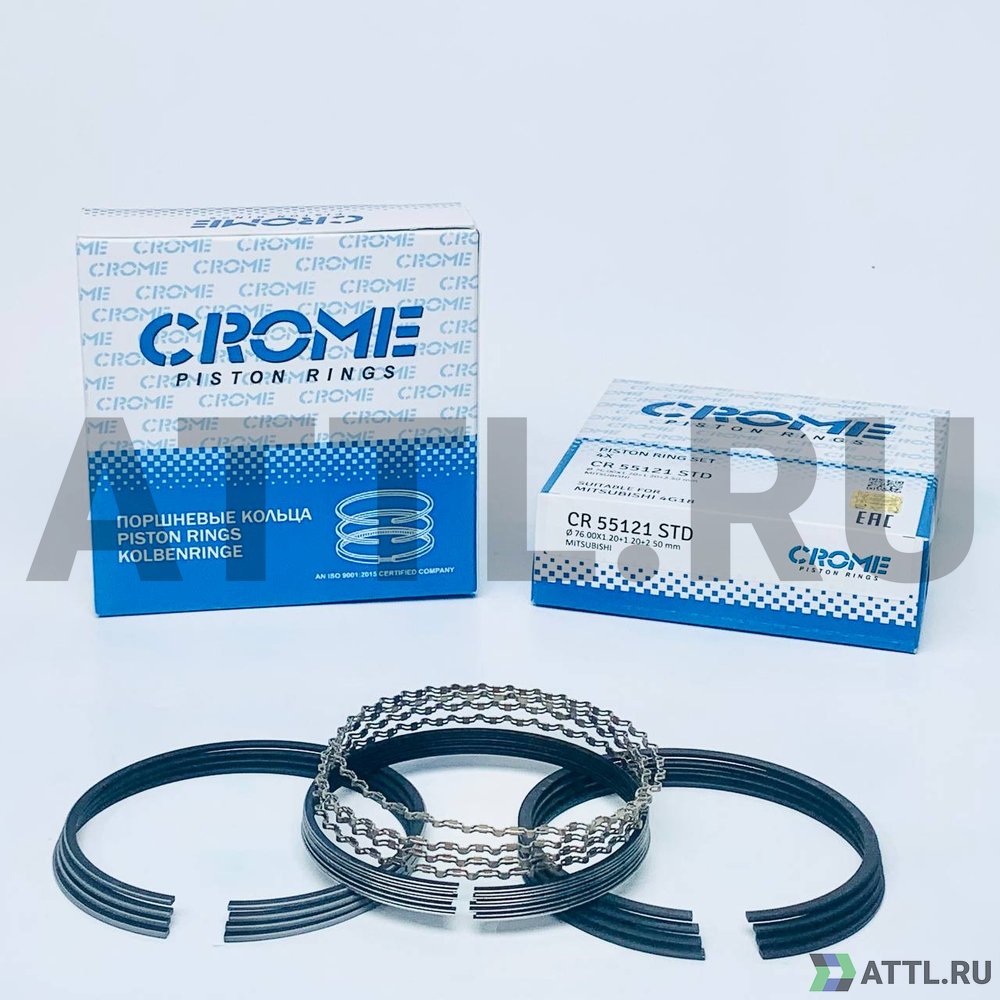 CROME CR55121 STD Комплект поршневых колец на 4 цил. STD 4G18