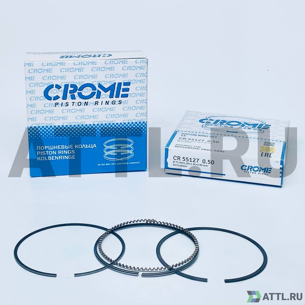 CROME CR 55127 050 Комплект поршневых колец на 1 цил. +050 3A92,4A92