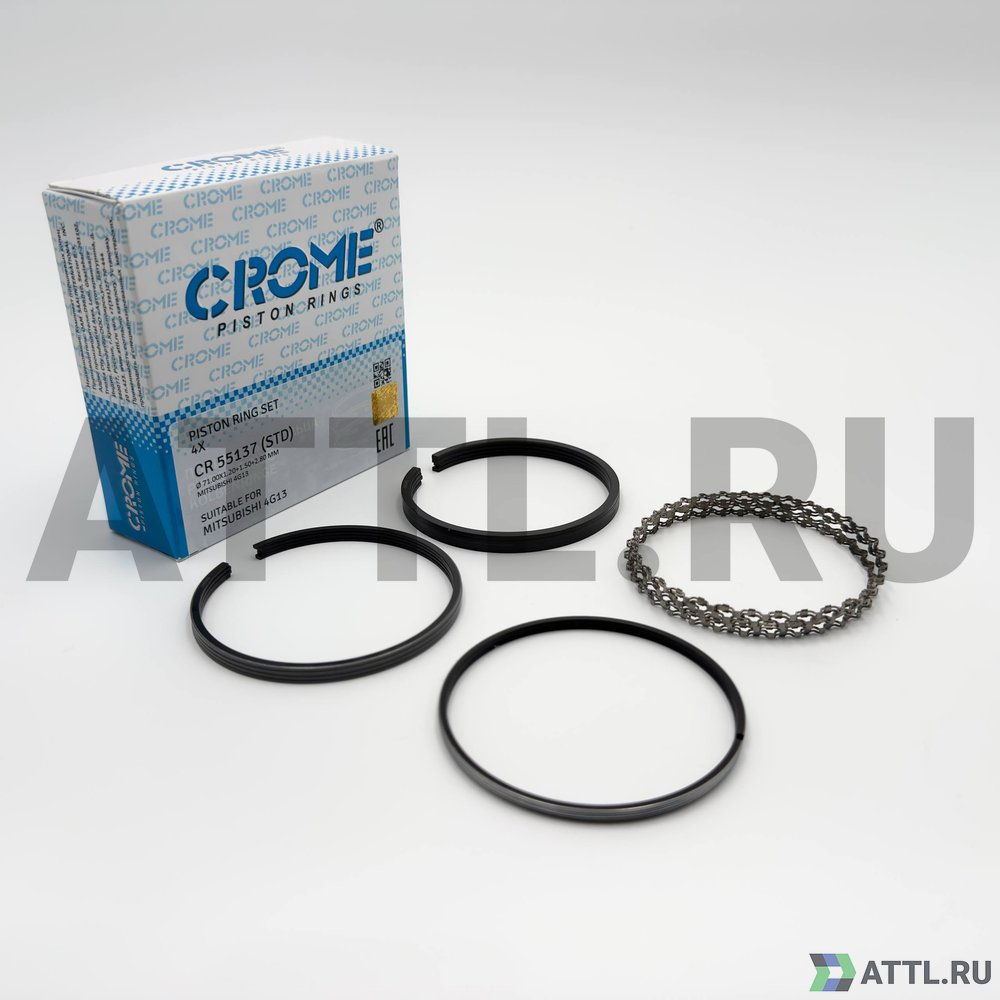 CROME CR 55137 STD Комплект поршневых колец на 4 цил. STD 4G13