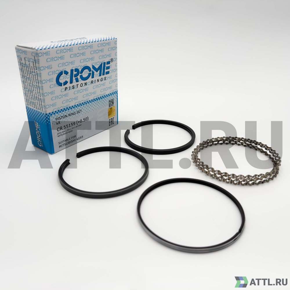CROME CR 55159 050 Комплект поршневых колец на 4 цил. +050 4G93