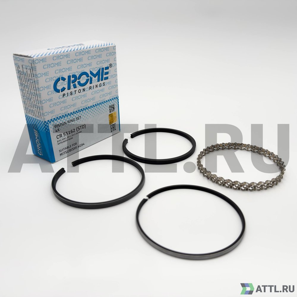 CROME CR 55162 STD Комплект поршневых колец на 4 цил. STD 4G94