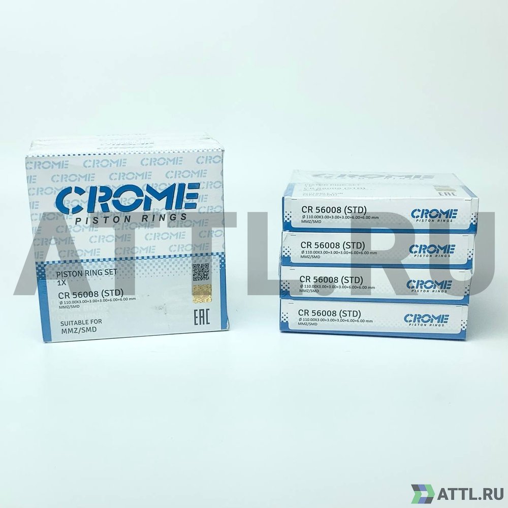 CROME CR 56008 STD Комплект поршневых колец на 4 цил. STD MMZ/SMD