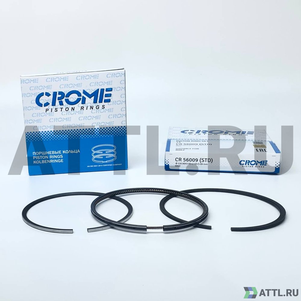 CROME CR 56009 STD Комплект поршневых колец на 1 цил. STD MMZ