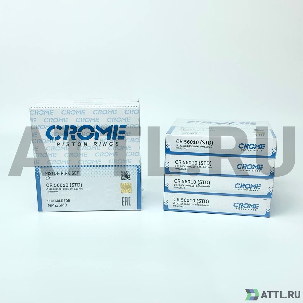 CROME CR 56010 STD Комплект поршневых колец на 4 цил. STD MMZ/SMD