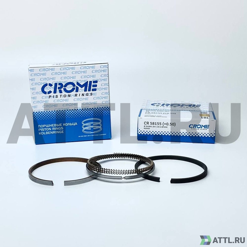 CROME CR 58155 050 Комплект поршневых колец на 4 цил. +050 HR16DE