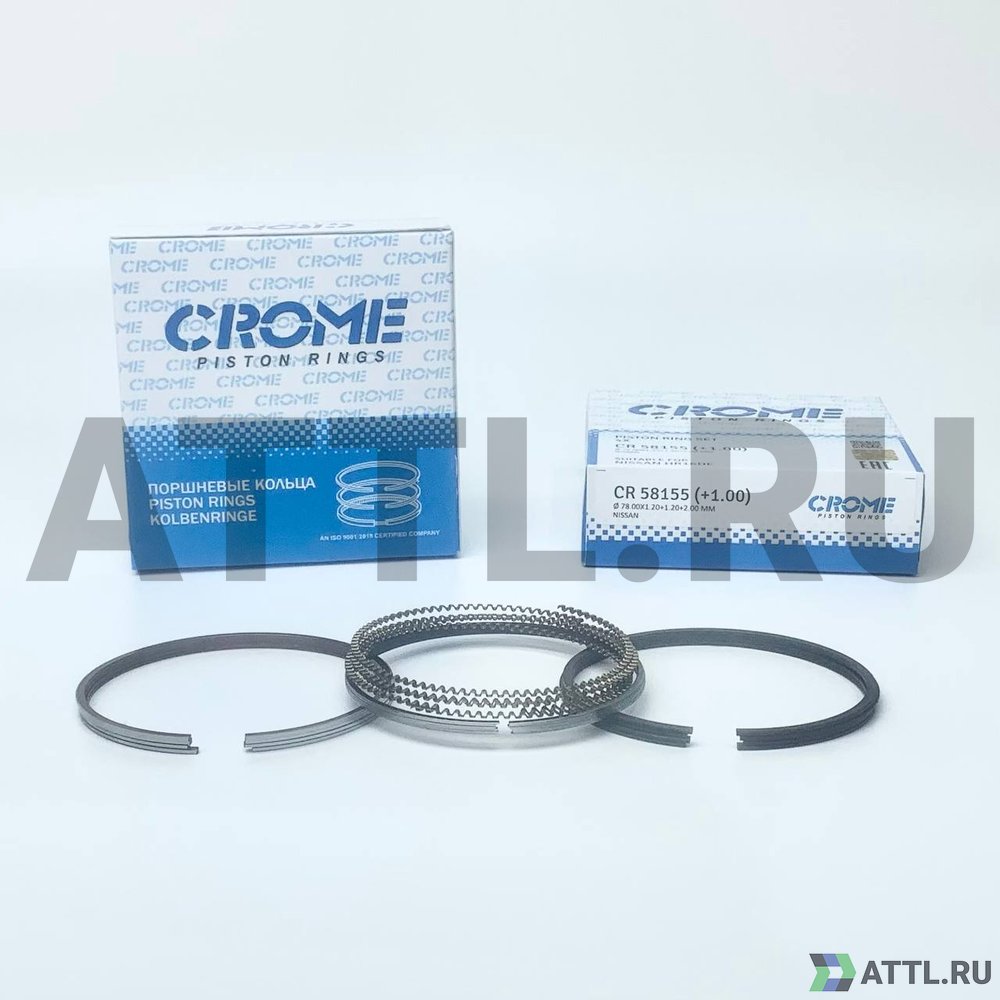 CROME CR 58155 100 Комплект поршневых колец на 4 цил. +100 HR16DE