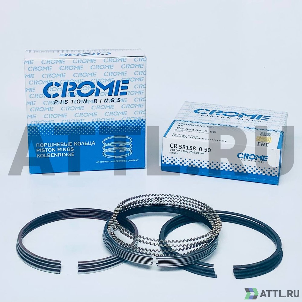 CROME CR58158 050 Комплект поршневых колец на 4 цил. +050 MR20, MR18DE