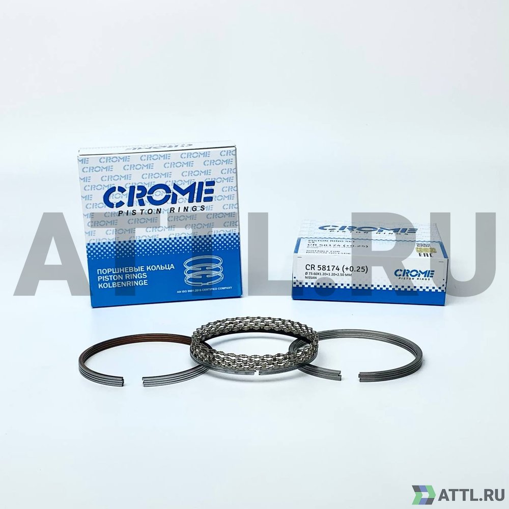 CROME CR 58174 025 Комплект поршневых колец на 4 цил. +025 QG15DE