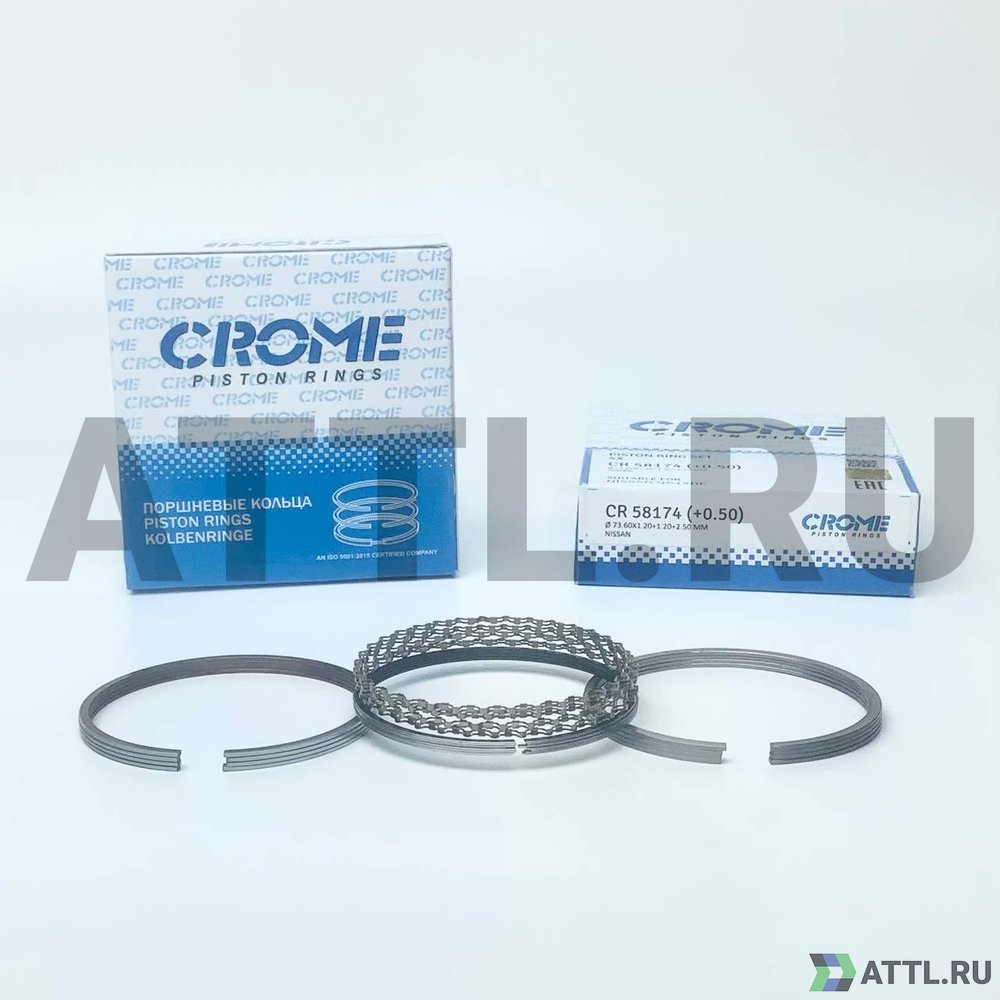 CROME CR 58174 050 Комплект поршневых колец на 4 цил. +050 QG15DE