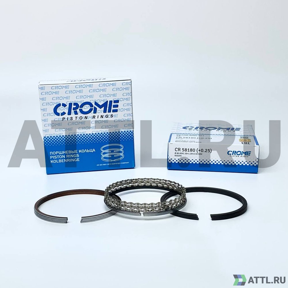 CROME CR 58180 025 Комплект поршневых колец на 4 цил. +025 QG18DE