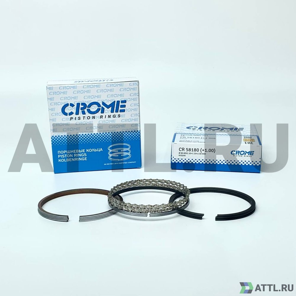 CROME CR 58180 100 Комплект поршневых колец на 4 цил. +100 QG18DE