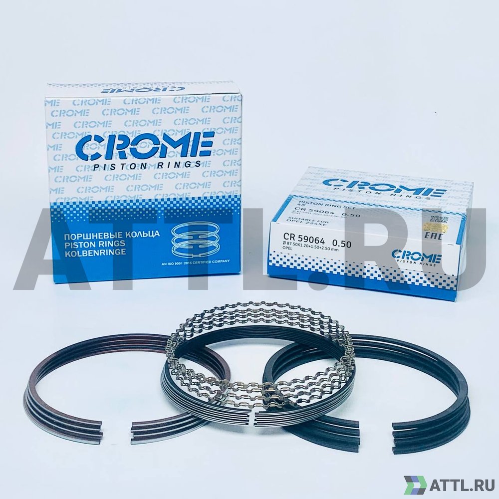 CROME CR59064 050 Комплект поршневых колец на 4 цил. +050 Z24XE