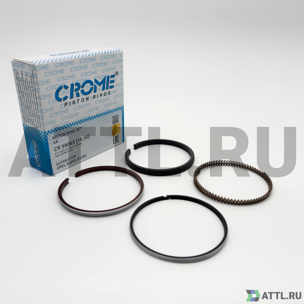 CROME CR 59065 050 Комплект поршневых колец на 4 цил. +050 Z10XE, Z12XE