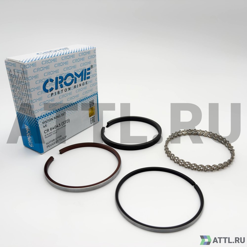 CROME CR 64043 STD Комплект поршневых колец на 4 цил. STD TU5JP