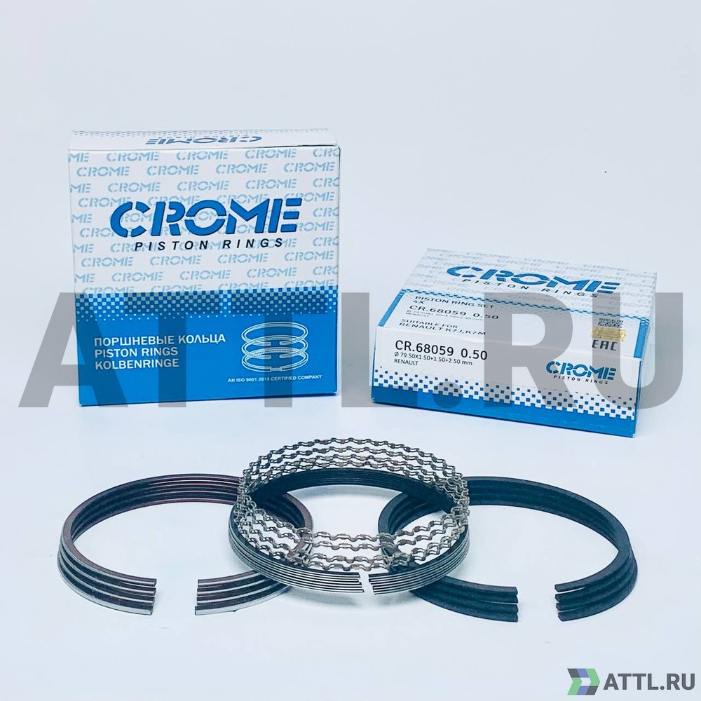 CROME CR68059 050 Комплект поршневых колец на 4 цил. +050 K7J,K7M