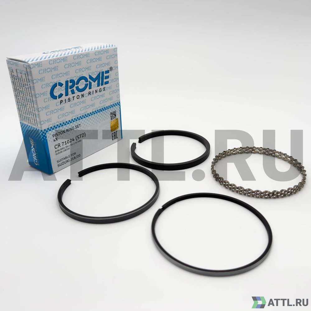 CROME CR 71024 STD Комплект поршневых колец на 4 цил. STD J18, J20A