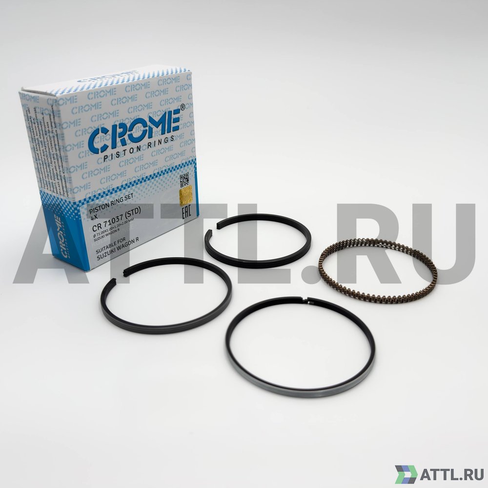 CROME CR 71037 STD Комплект поршневых колец на 4 цил. STD K12
